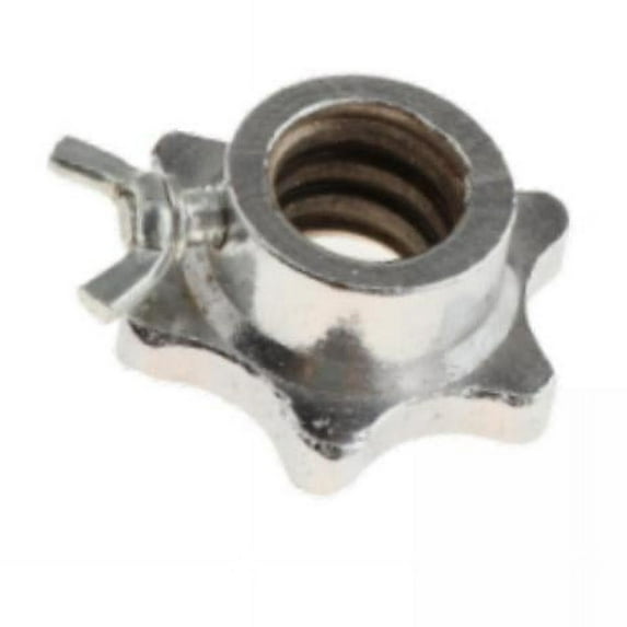 DimyFew 2x Dumbbell Bar Nut Strength Training Equipment Barbell Spinlock Collar Weight Bar Screw Clamp for Workout Indoor Outdoor Sports