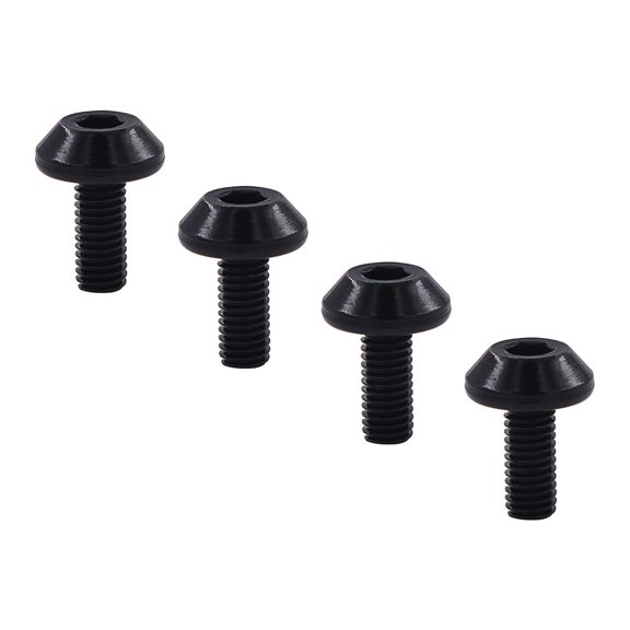 DimyFew 4Pcs Water Bottle Cage Bolt Accessories Kettle Rack Screw Handle black