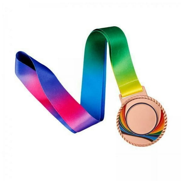 DimyFew 4x Award Medal with Neck Ribbon Zinc Alloy 1ST 2ND 3rd Prizes Winner Medal Trophy Medal for Parties Softball Events Kids Adults