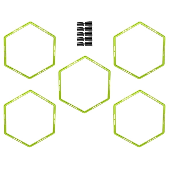 DimyFew 5Pcs Agility Rings Speed Training Rings Sturdy 50cm Exercise Rings for Indoor or Green