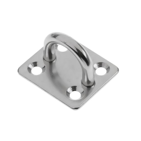 DimyFew 6mm Square Pad Eye Plate Stainless Steel Boat Ship Sailing Rigging Hardware