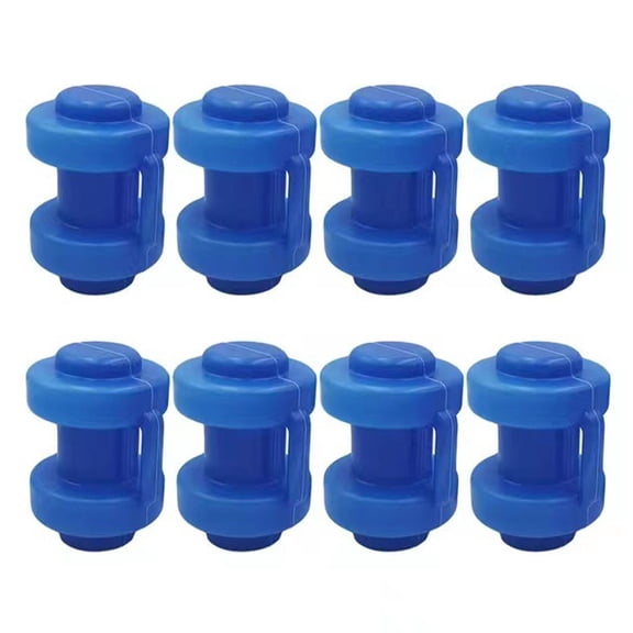 DimyFew 8 Pieces Trampoline Enclosure Pole Caps 0.98" Diameter Plastic Net Pole End Caps