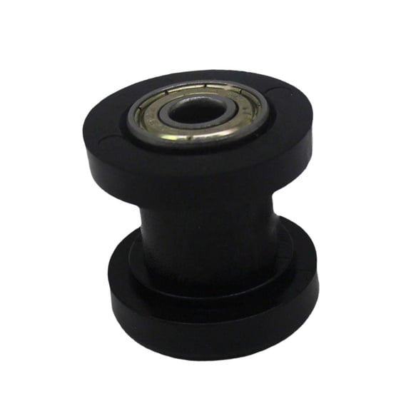 DimyFew 8mm Chain Roller Deflection Pulley, Universal Chain Roller Adjuster, Wheel Guide Black