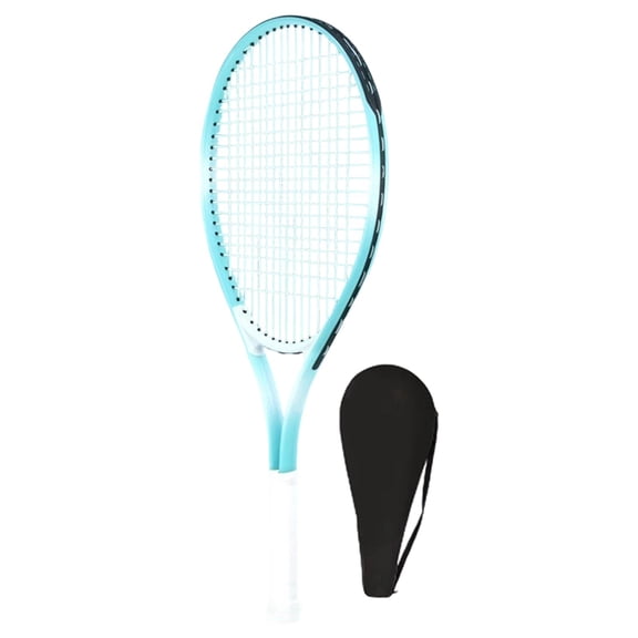 DimyFew Adult Alloy Tennis Racket Portable Pre Strung Racket for Training Tennis Racquet Blue