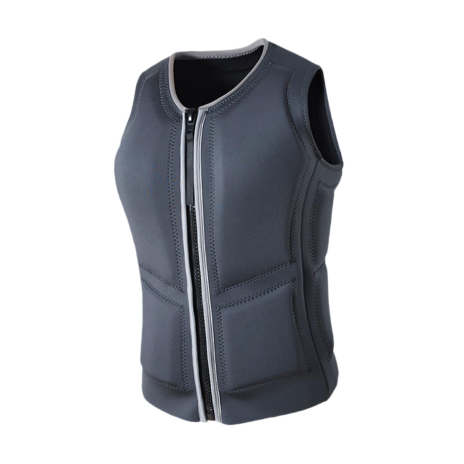 DimyFew Adult Life Vest Buoyancy Aid Portable Lightweight Summer Life Jacket for Boating L