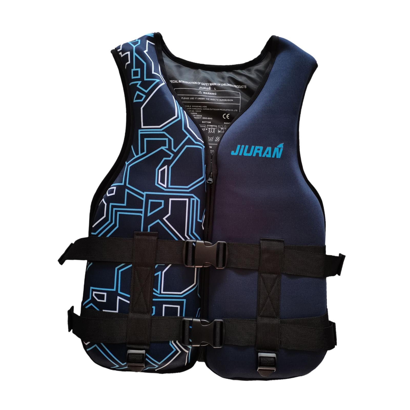 DimyFew Adults Life Vest Convenient Swim Jacket for Canoeing Swimming Paddleboarding L Blue L