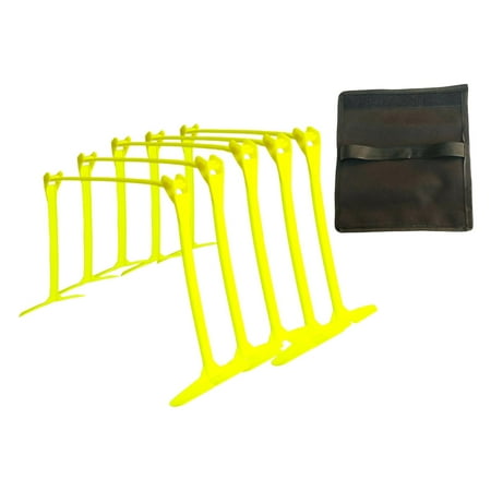 DimyFew Agility Hurdles Improves Strength Speed Hurdles Speed Agility Training Equipment Green