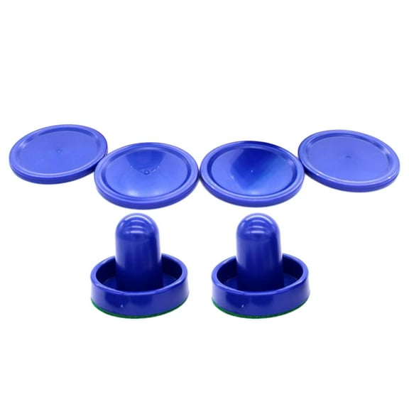 DimyFew Air Hockey Paddles Goal Grips Pushers Entertainment Gift 2pcs Air Hockey Pushers Blue Putter
