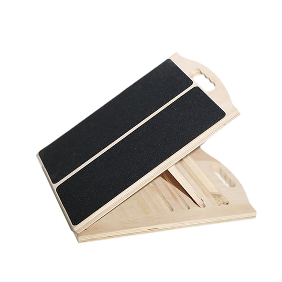 DimyFew Angled Wooden Board for Calf Stretching, Foldable, for Home Gym, Calf Stretcher,