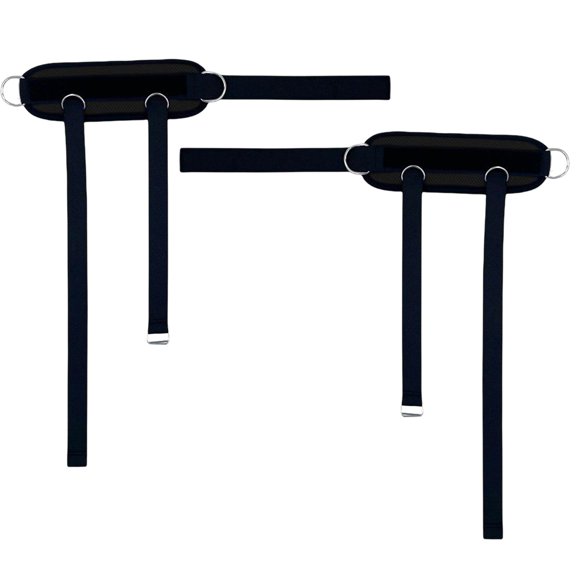 DimyFew Ankle Straps Leg Hip Workouts Ankle Strap Exercise Machine Attachment Adjustable Black 2pcs