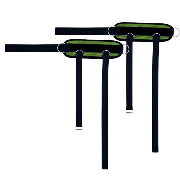 DimyFew Ankle Straps Leg Hip Workouts Ankle Strap Exercise Machine Attachment Adjustable Green 2pcs
