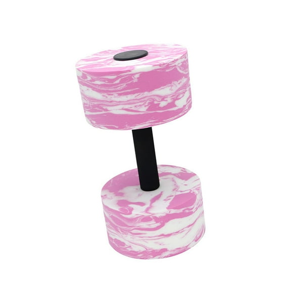 DimyFew Aquatic Exercise Dumbbell Professional Water Aerobic Equipment for Women Men pink white