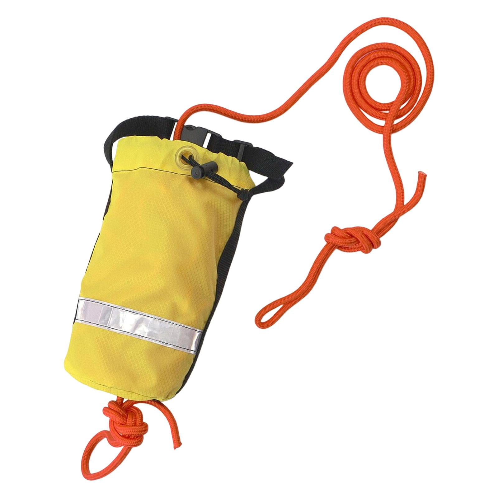 DimyFew Aquatic Water Throw Bag with 15 Disposable Rope, with Rope for Fishing, Boating,