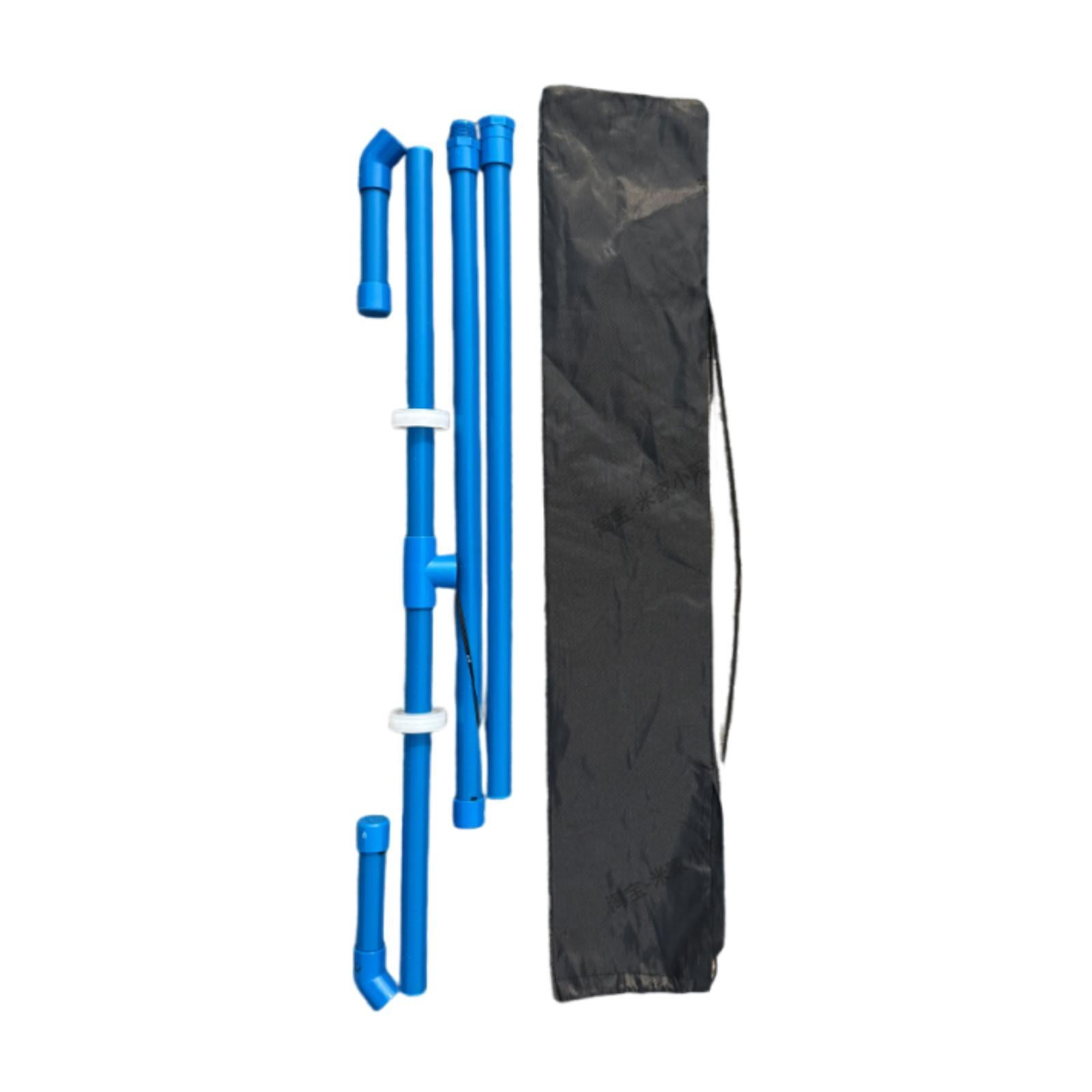DimyFew Badminton Ball Collector with Wheels Tennis Sweeper for Court Venues Outdoor Blue