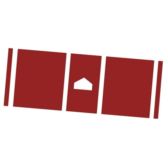 DimyFew Baseball Hitting Mat Baseball Batting Mat Indoor Outdoor Auxiliary Tool Hitting Red