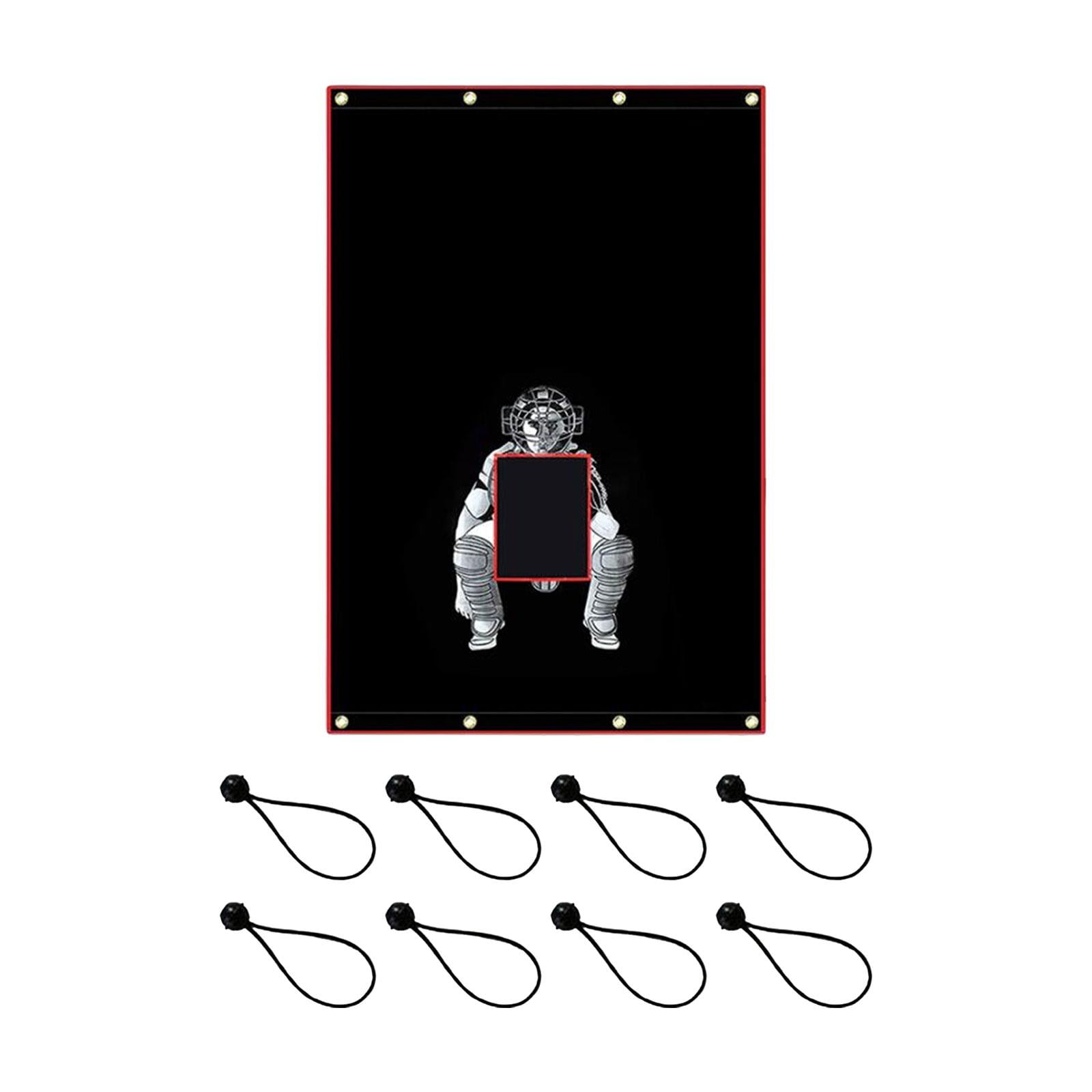 DimyFew Batting Cage Backstop Batting Cage Catcher Heavy Duty Portable Baseball Backstop 183cmx122cm