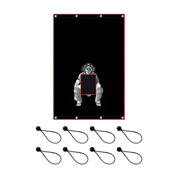 DimyFew Batting Cage Backstop Batting Cage Catcher Heavy Duty Portable Baseball Backstop 183cmx122cm