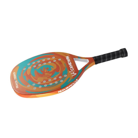 DimyFew Beach Tennis Paddle Racket Lightweight with EVA Memory Foam Core Equipment Adult orange