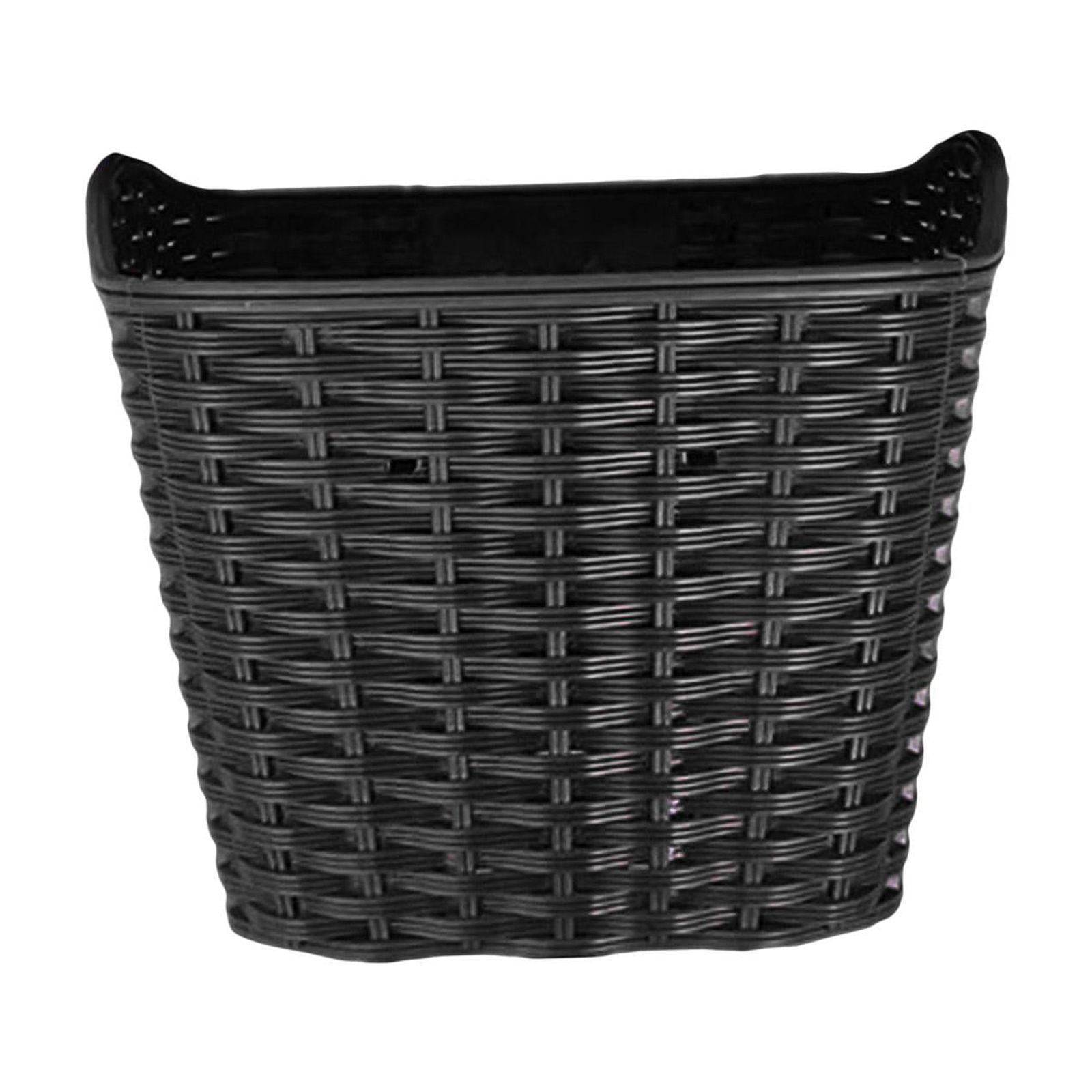 DimyFew Bicycle Handlebar Basket, Bike Front Handlebar Basket, Easy to Install, Portable Black