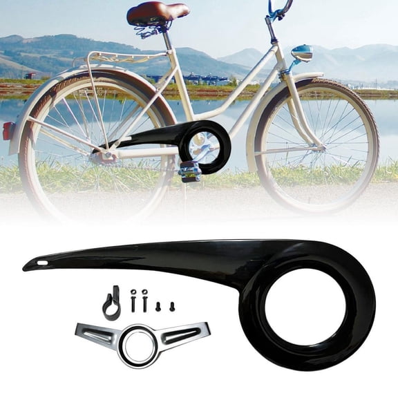 DimyFew Bike Chain Cover Shell Bike Chain Guard Protective Lightweight Replacement Chain Black of Tail Buckle