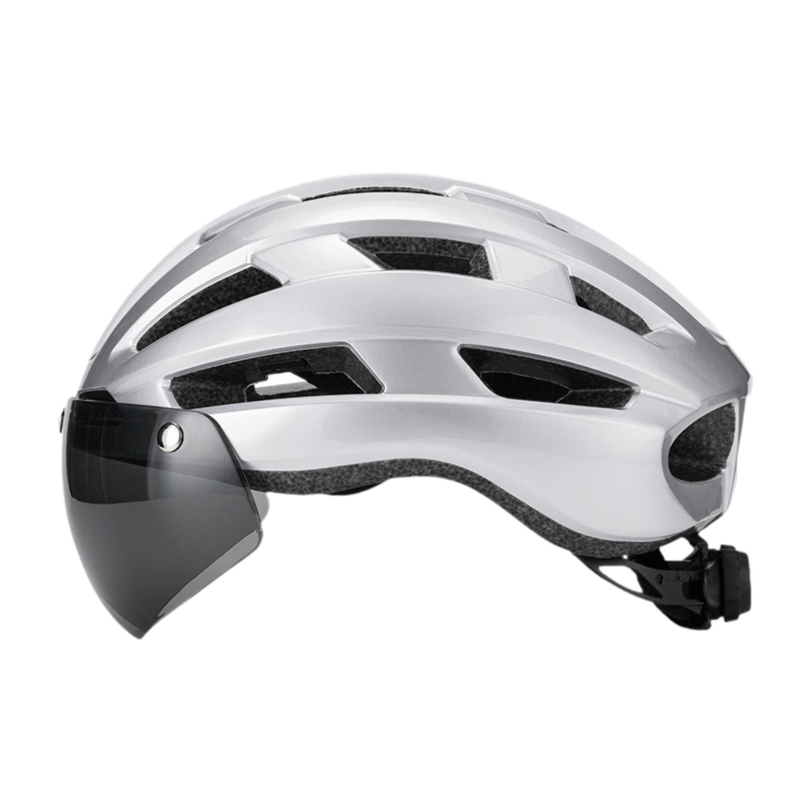 DimyFew Bike Helmet Bicycle Helmet Supplies Ventilation Removable Padded Shockproof Bike Silver
