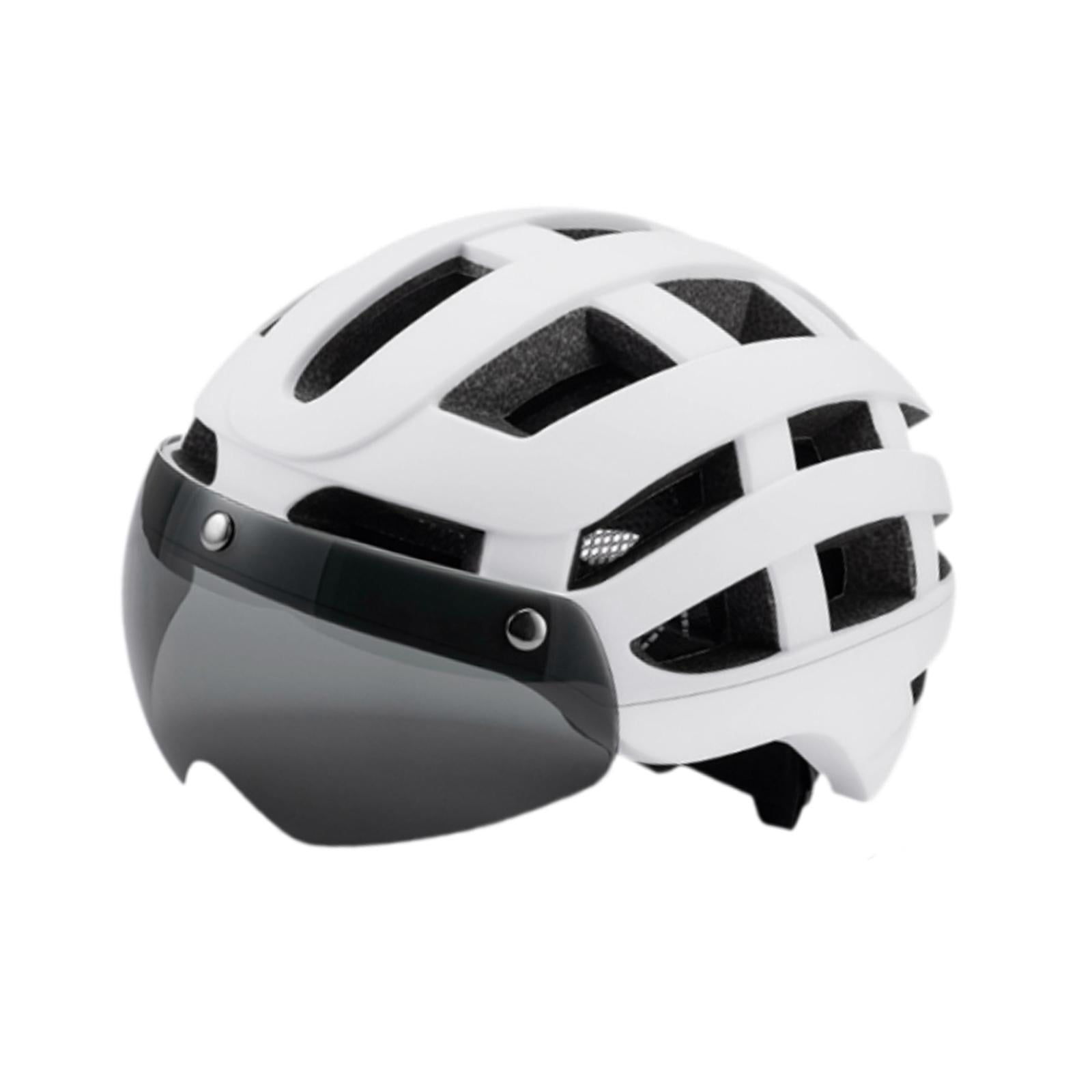 DimyFew Bike Helmet Cycling Helmet Protective Adjustable Chin Strap Sports Helmets Bike White