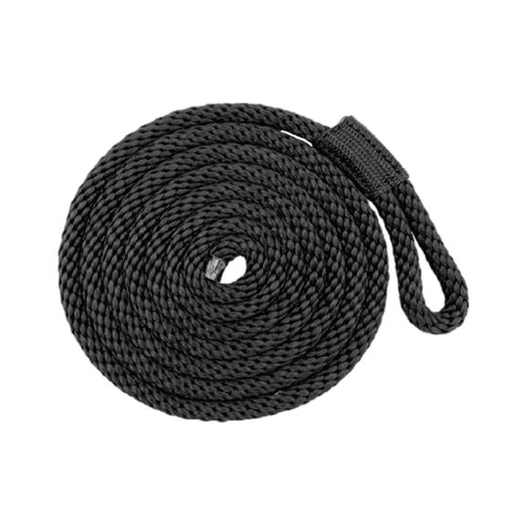 DimyFew Boat Fender Line 3/8" 6.56 ft High Strength with Eyelet Pontoon Boat Accessories Black