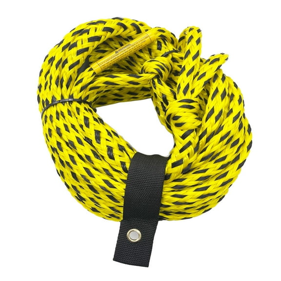 DimyFew Boat Tow Harness 60ft Heavy Duty Tow Rope Towable Tube Rope for Surfing Yellow