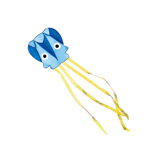 DimyFew Children's Garden Decorative Windsock with String, Beach Toy, Outdoor Flying Blue
