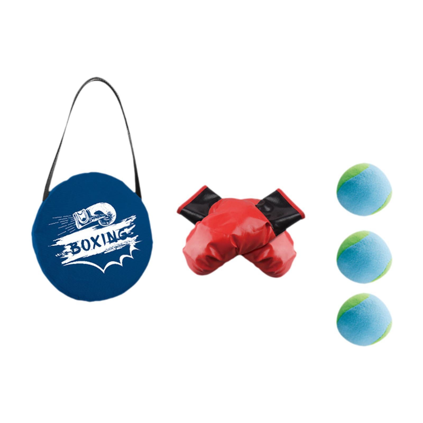 DimyFew Children Boxing Gloves Set Punching Gloves with Balls Punch Mitts Equipment Boys