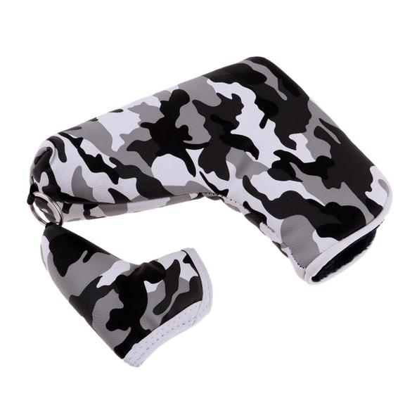 DimyFew Deluxe PU Golf Club Headcover Golf Putter for All Brands , Attached with Small Gray
