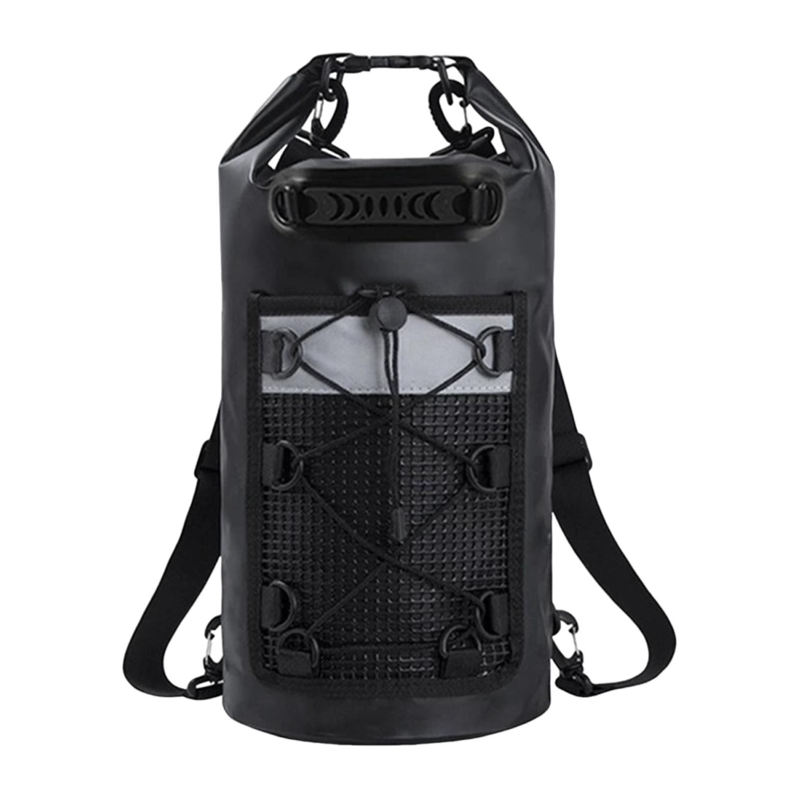 DimyFew Dry Bag Comfortable Storage Bag Floating Backpack for Camping Rafting Hiking Black