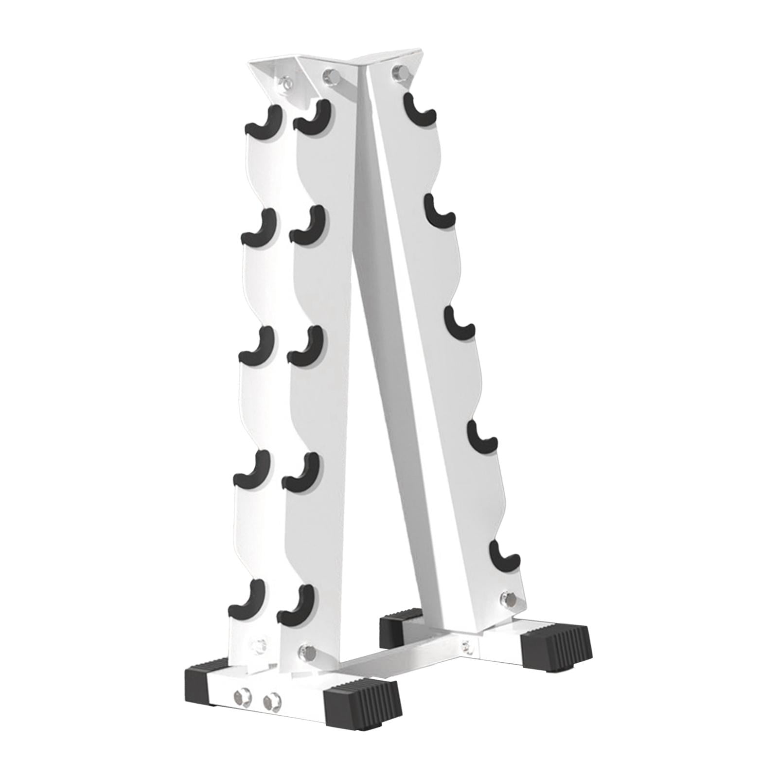 DimyFew Dumbbell Rack Compact A-frame Dumbbell Weight Rack Multipurpose Dumbbell Storage 5 Tier