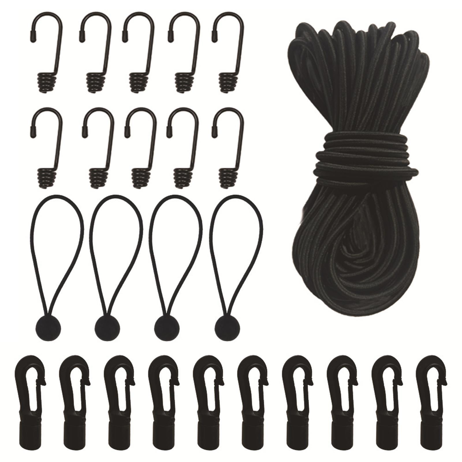 DimyFew Elastic Bungee Shock Cord, Elastic Rope 15.9M Length Luggage Straps Kayak Bungee