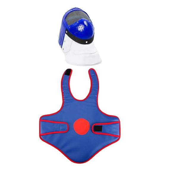 DimyFew Fencing Epee Anti Stab Portable Strength Mesh Lightweight Masque blue