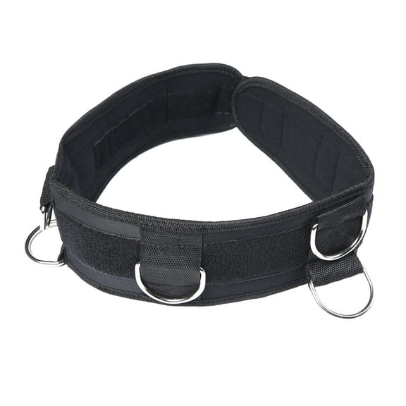 DimyFew Fitness Rope Waist Strap Sport Running Resistance Band with Rings