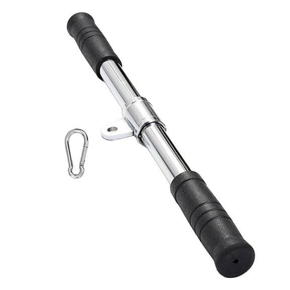 DimyFew Fitness Straight Bar Cable Machine Attachment Anti Slip Handles LAT Pulldown Bar