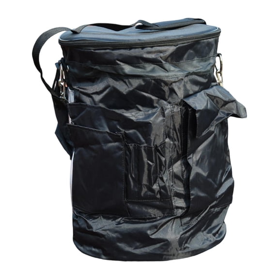 DimyFew Foldable Tennis Ball Bag Heavy Duty Nylon Pickleball Storage Basket Multi Pocket