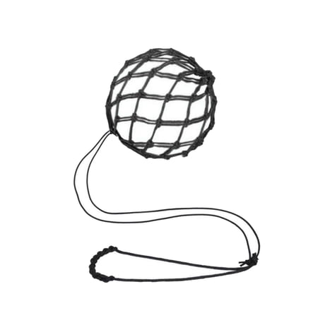 DimyFew Football Kick Soccer Ball Net Kicker Equipment Elastic Adjustable Length Black