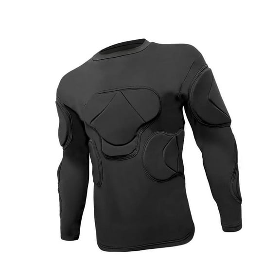 DimyFew Goal Keeper Top Black Men Soccer Jersey for Outdoor Sports Indoor Basketball S