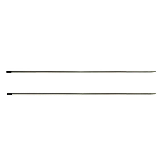 DimyFew Golf Alignment s - Alignment 7" Golf Alignment Rods 2 Pack for Aiming, Putting, Silver