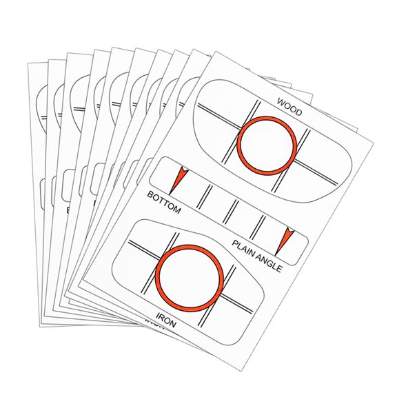 DimyFew Golf Impact Labels Alignment Golf Swing Straight Strike Tape for Outdoors Office