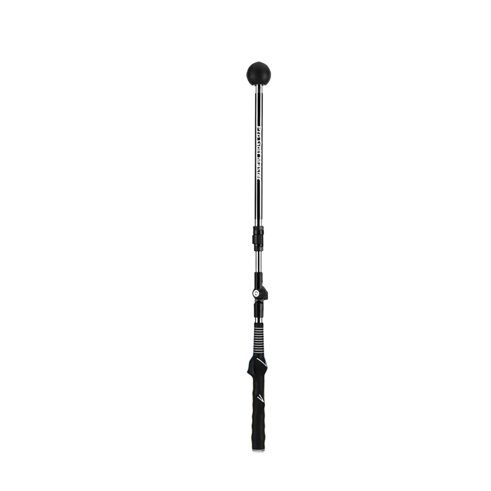 DimyFew Golf Swing Trainer Folding with Ergonomic Grip Foldable Warm up Stick for Indoor black