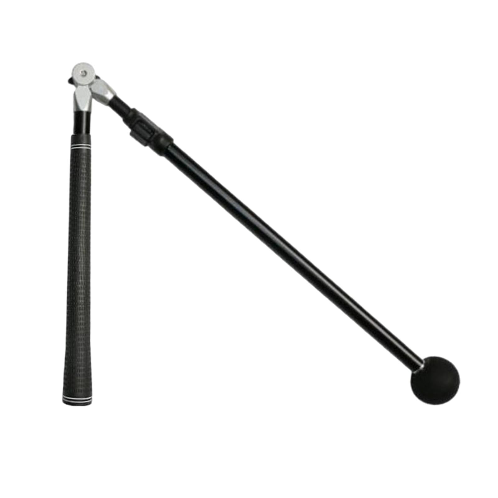 DimyFew Golf Swing Trainer Retractable Position Grip Left Right Handed Extendable Swing bBlack