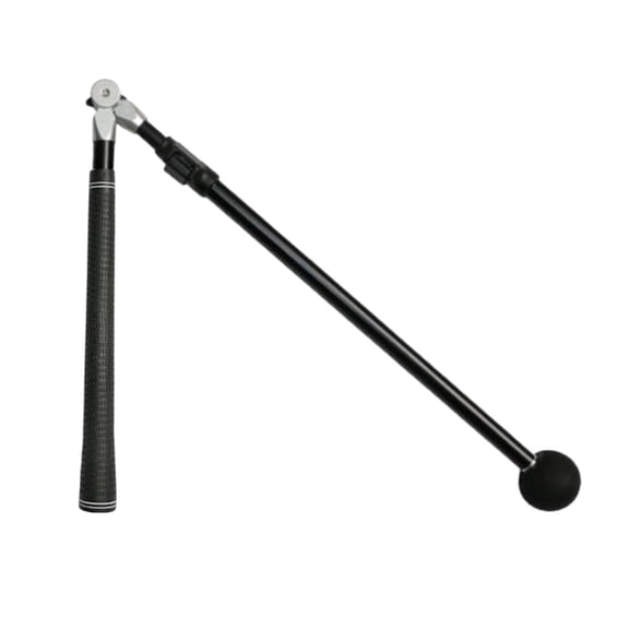 DimyFew Golf Swing Trainer Retractable Position Grip Left Right Handed Extendable Swing bBlack