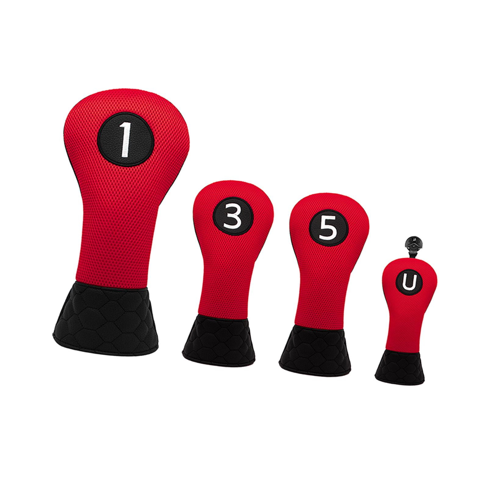 DimyFew Golf Wood Headcover Universal Anti Scratch Golf Driver Headcover Long Neck Golf 1 3 5 U