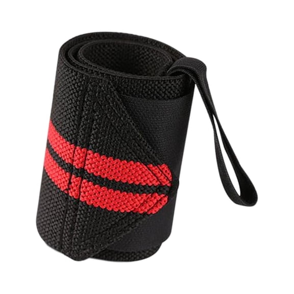 DimyFew Gym Wrist Wraps Durable Comfortable with Thumb Loop Wrist Bands for Powerlifting Red