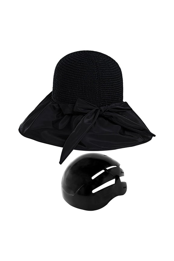Helmet Cap Surf Bucket Hat Comfortable Cyclist Helmet Fashionable Impact Black