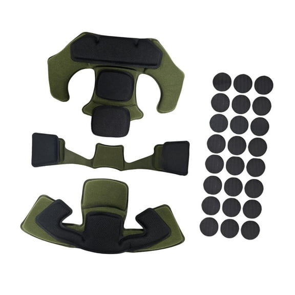 DimyFew Helmet Padding Kit Lining Memory Foam Pads for Skating Outdoor Sports Riding Green