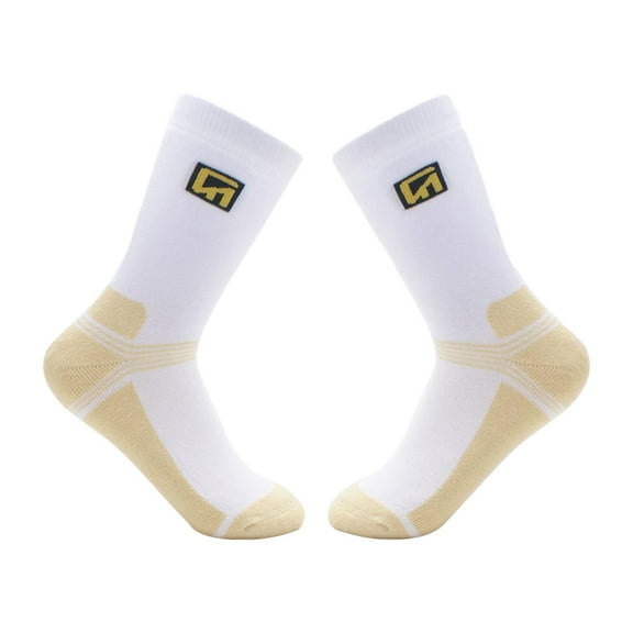 DimyFew Ice Skating Socks Breathable Elastic for Kids Children Soft for Ice Skates Dance White